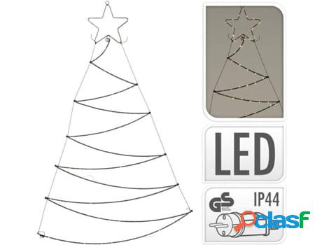 Árbol de Navidad AMBIANCE con 125 luces LED (Negro -