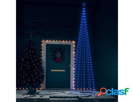 Árbol de Navidad VIDAXL Cono con 400 luces LED (Azul -
