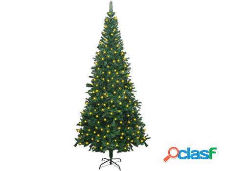 Árbol de Navidad VIDAXL con Luces LED (Verde - 120x240 cm)