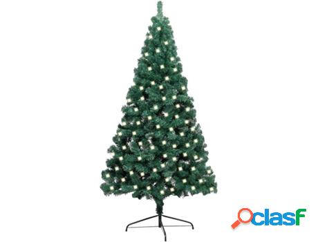 Árbol de Navidad VIDAXL con Luces LED (Verde - 68x34x12 cm)