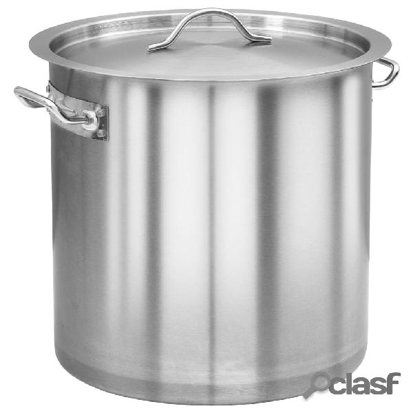vidaXL Cacerola de acero inoxidable 36 L 36x36 cm