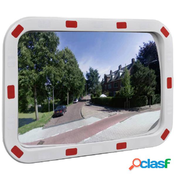 vidaXL Espejo de tráfico convexo rectangular con