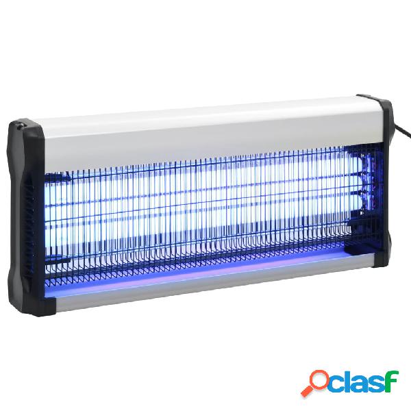 vidaXL Lámpara antimosquitos de aluminio y ABS negro 60 W