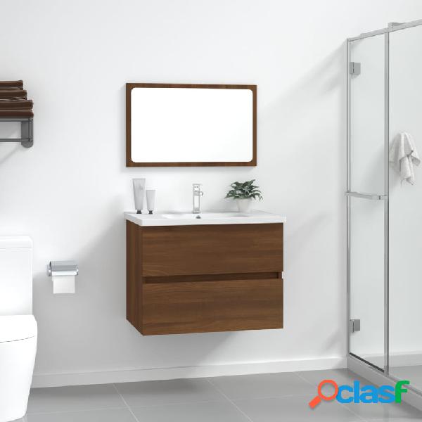 vidaXL Set de muebles baño 2 pzas madera contrachapada