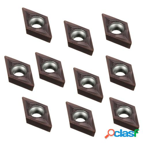 10 piezas DCMT0702 EM YBC205 insertos de carburo + llave