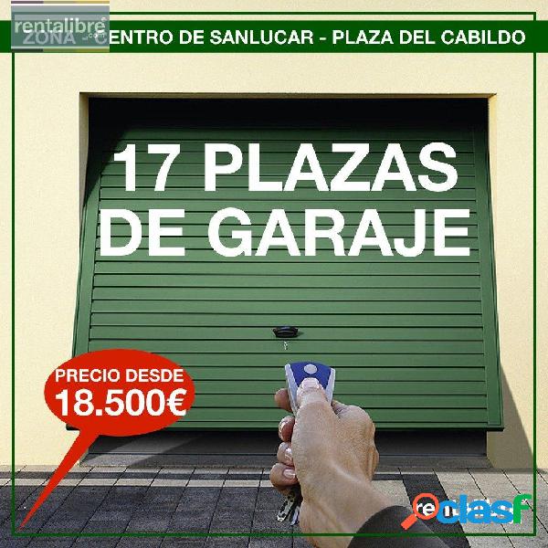 17 PLAZAS DE PARKING EN PLENO CENTRO DE SANLUCAR