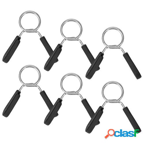 6pcs Barbell Clips Dumbbell Spring Clamps Weight Bar