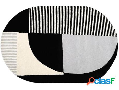 Alfombra OZAIA Kabar (Negro, Blanco - Tejido - 1.5x230x150