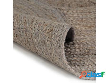 Alfombra VIDAXL (Juta - Gris - 240 x 240 cm)