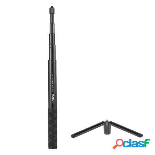 Andoer Invisible Selfie Stick 1/4 pulgadas tornillo
