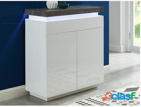Aparador VENTE UNIQUE Halo (Gris, Blanco - Madera -