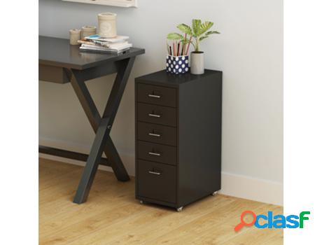 Armario EN.CASA Acero (Negro - 69 x 28 x 41 cm)
