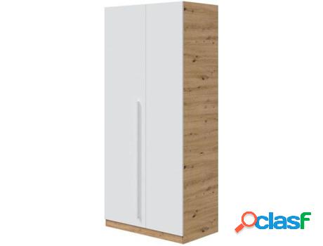 Armario HABITDESIGN Noa (Blanco - Melamina - 90 x 200 x 52