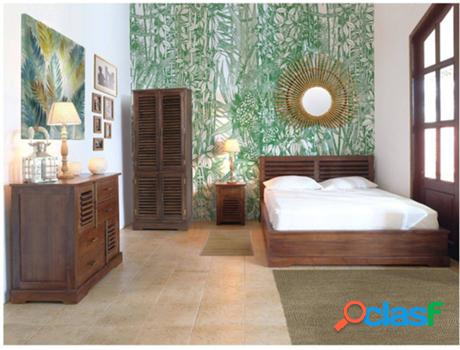 Armario VENTE UNIQUE Bali (Beis - Madera - 180 x 73 x 38 cm)