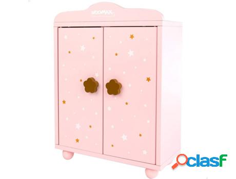 Armario WOOMAX de Madeira de Muñcas (3 años - 24x11x32,5