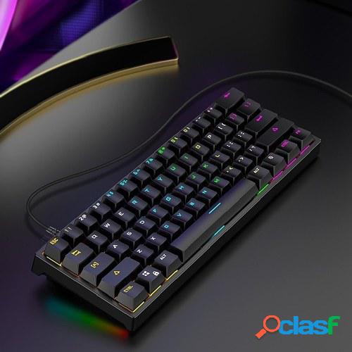 BAJEAL G101 61 teclas Teclado mecánico con cable Teclado