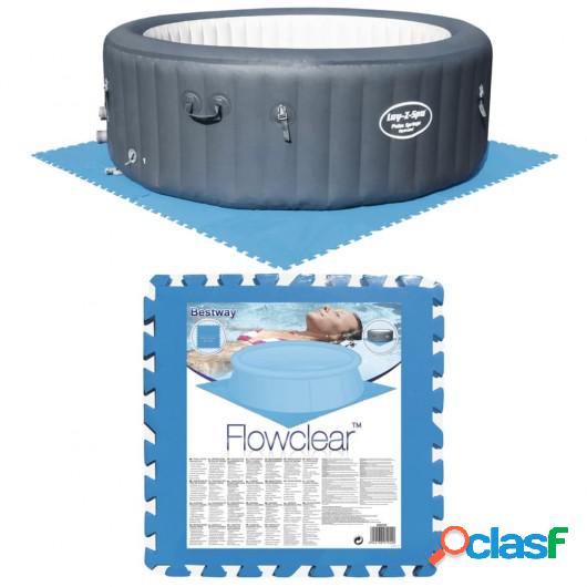 Bestway Protectores de suelo de piscina 8 piezas azul 58220