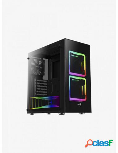 CAJA MEDIATORRE ATX AEROCOOL TOR ARGB BLACK USB 3.0