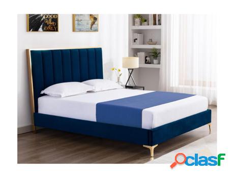 Cabecero VENTE UNIQUE Clarisse (160 x 200 cm - Azul)