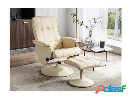 Cadeirão Relax VENTE UNIQUE Andalousie Beige (98 x 78 x 77)