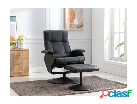 Cadeirão Relax VENTE UNIQUE Andalousie Negro (98 x 78 x 77)