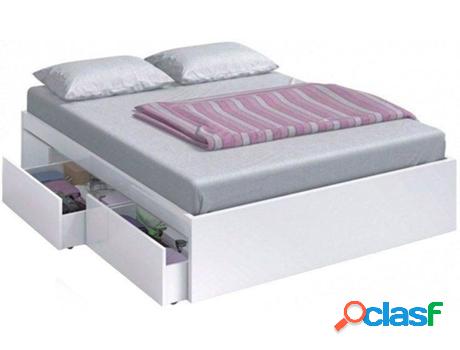 Cama Infantil HABITDESIGN Blanco Artik con 4 Cajóns (210 cm