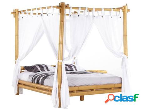 Cama VENTA-UNICA Malindi (Madera - Marrón - 160x200 cm)