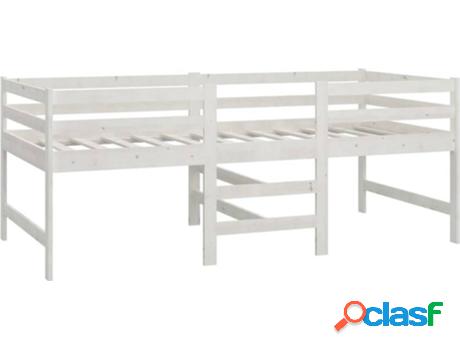 Cama VIDAXL con Colchón (Blanco - Dimensiones del Colchón: