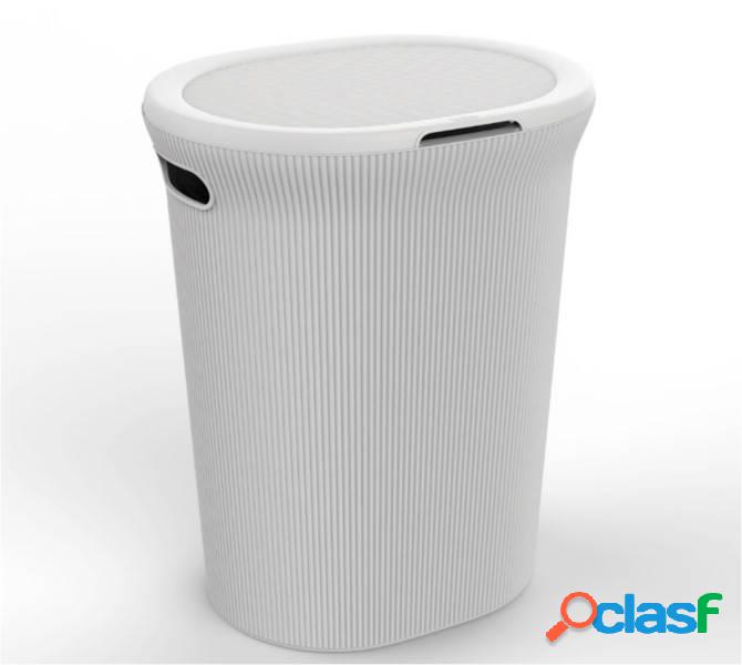 Cesto para la ropa Tatay Baobab Blanco Pergamon 41x33x50cm