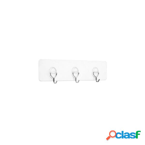 Colgador Triple Reutilizable Inofix Stick&Go! Transparente