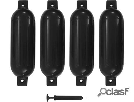Conjunto de 4 Defensas de Barco VIDAXL PVC 51x14 cm