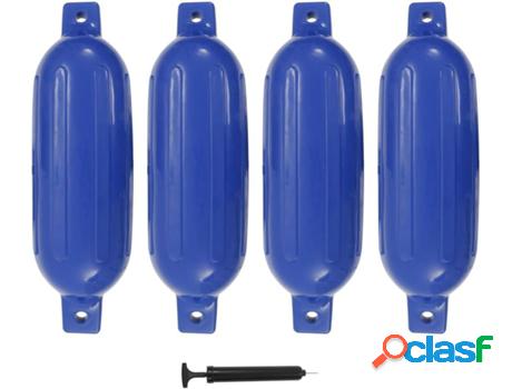Conjunto de 4 Defensas de Barco VIDAXL PVC 58.5x16.5 cm