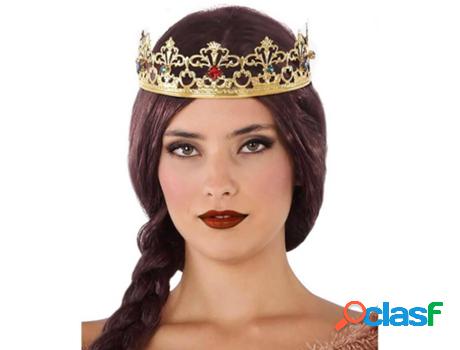 Corona DISFRAZZES Dorada De Reina Con Piedras Preciosas