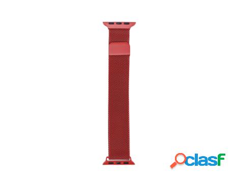 Correa Milanesa Para Reloj Apple Watch SKYHE 44Mm (Rojo)