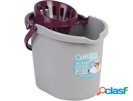 Cubo Escurridor Modelo Danubio 14L.Morado