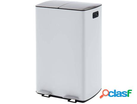 Cubo de Basura VENTE-UNIQUE Ganem (Blanco - Metal -