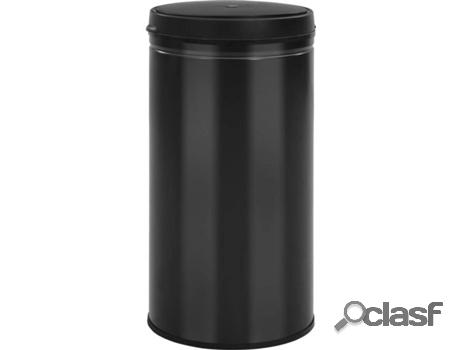 Cubo de Basura VIDAXL Sensor 60 L Negro (36 x 66 cm - Acero)
