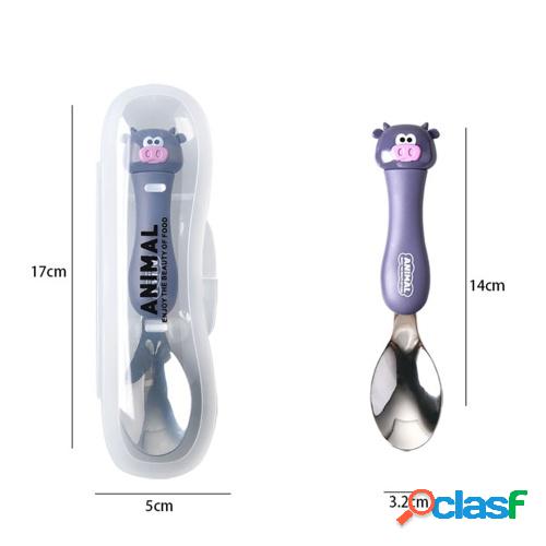 Cucharas de acero inoxidable para niños Estudiantes Vajilla