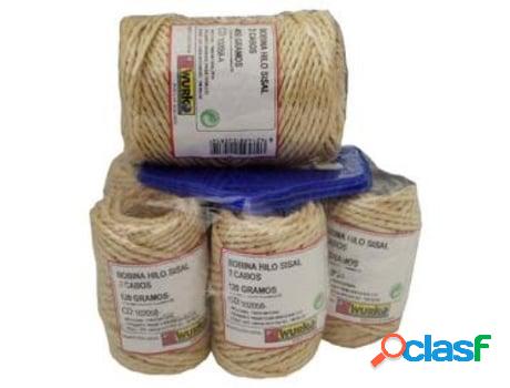Cuerda sisal 2 cabos 2,5 mm rollo 220gr