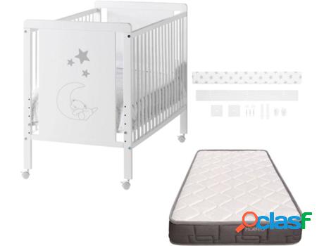 Cuna COOL DREAMS Indi Max (Blanco - Madera haya - 74x144x92