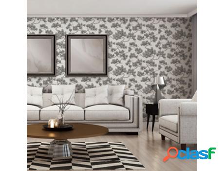 Dutch Wallcoverings Papel De Parede Efeito Pinheiros Branco