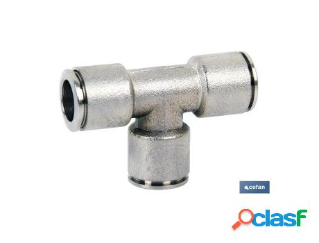 Empalme rapido metalico te tubo de 6 caja 5 unid.