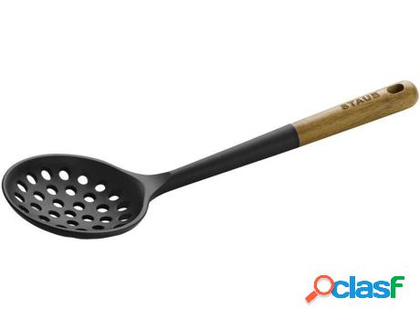 Espumadera STAUB (Negro - Silicona, Madera - 31 cm)