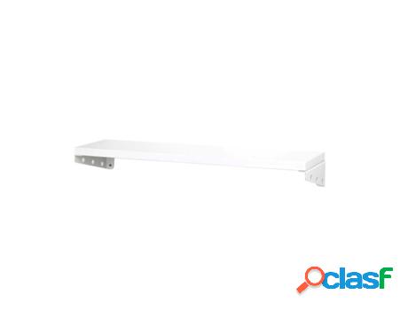 Estante 3DMETAL Slim sin Perforación (Blanco - Madera y