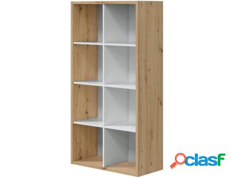 Estantería HABITDESIGN Noa (Blanco - Melamina - 71,5 x 137