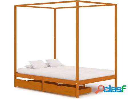 Estructura de Cama VIDAXL 3060540 (Madera - Compatible con