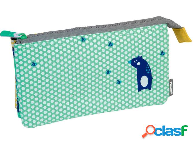Estuche MILAN Compartimentos (22x12x4cm)