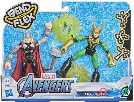 Figura de Acción AVENGERS Thor vs Loki Bend and Flex (Edad