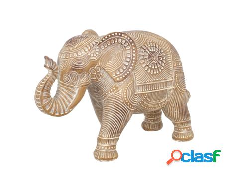 Figura de Elefante Blanco de Resina 28*15*39cm
