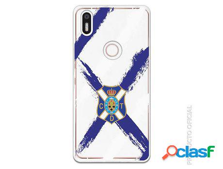 Funda Oficial Cd Tenerife Escudo Clear Ss18-19 Bq Aquaris X5